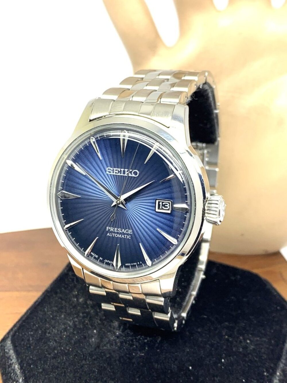Seiko Men's Watch SRPB41 Presage Cocktail Automatic Blue Dial Stainless Steel